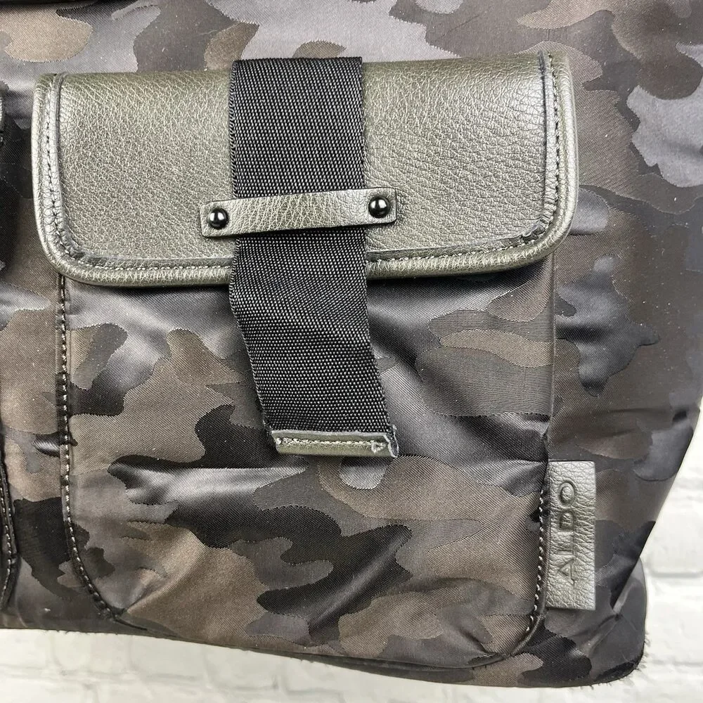 Aldo Messenger Tote Bag Camouflage Black Green Tactical Military Shoulder Strap